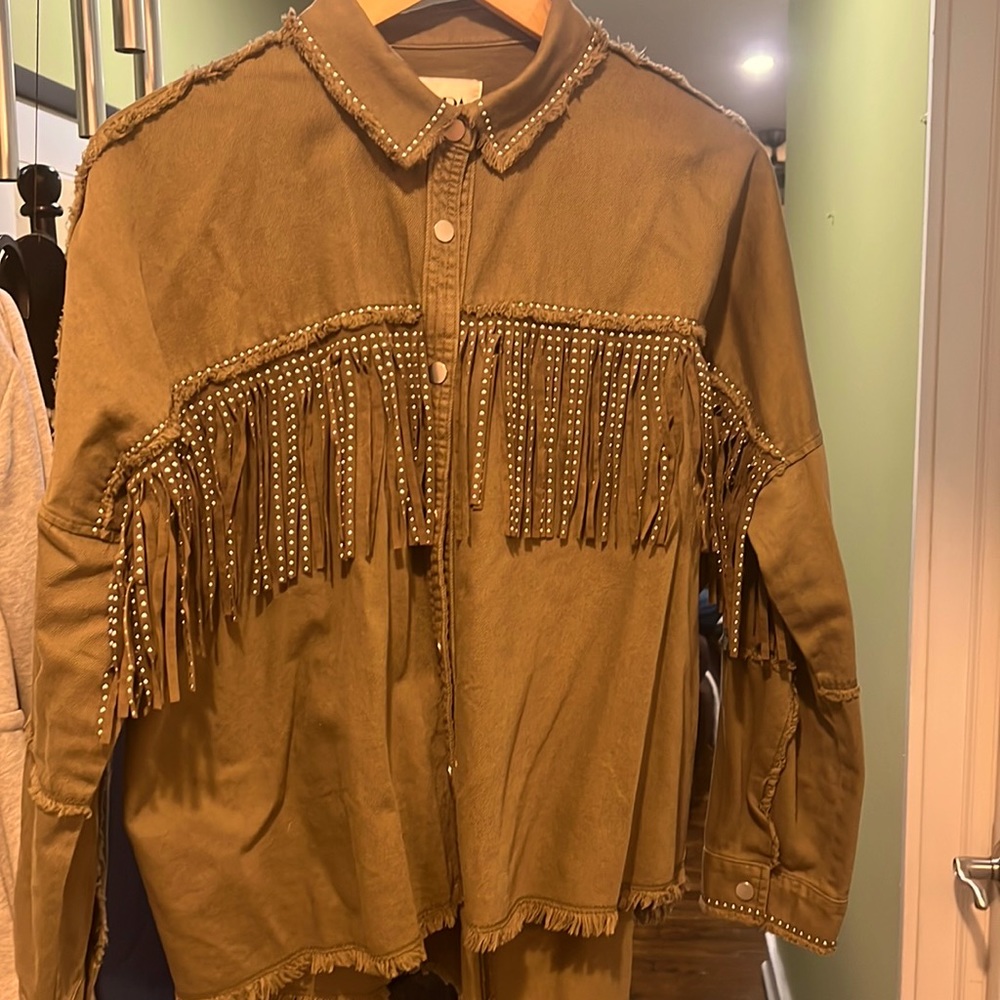 Button down Shirt with tassels